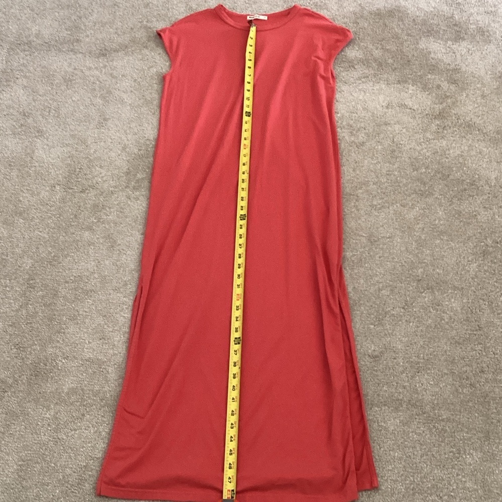 Marine Layer Coral Midi Dress small - Picture 4 of 6